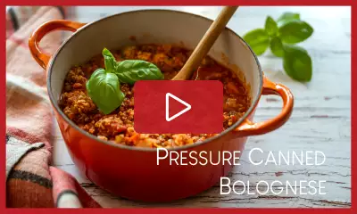 how to pressure can bolognese