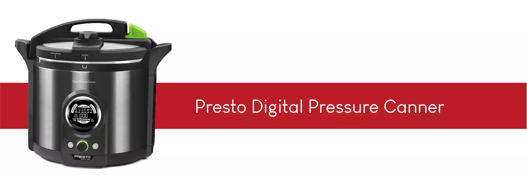 Presto Precise 02144 12Qt Digital Pressure Canner - Black for sale